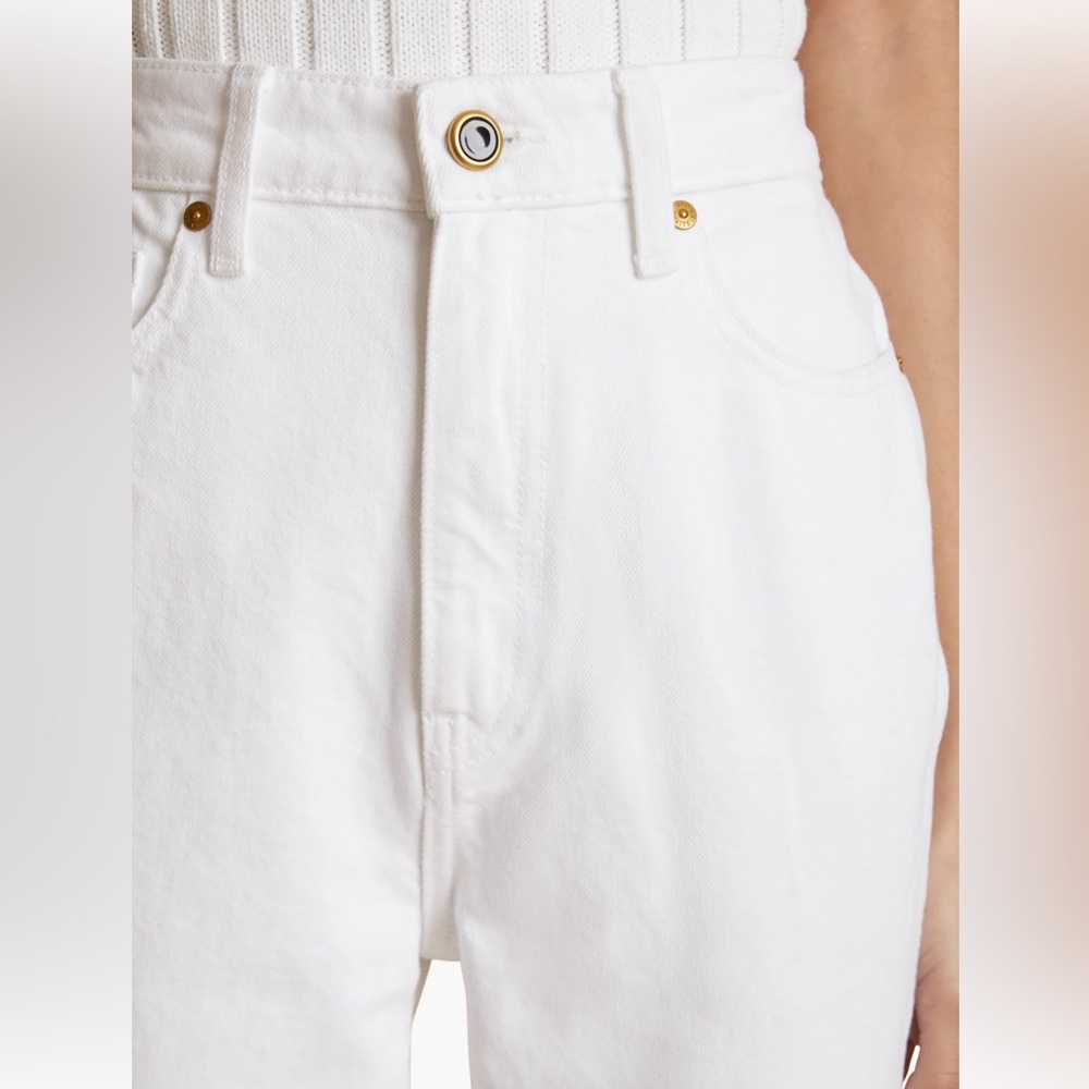 Khaite Danielle White Straight-Leg Pants - Picture 2 of 3